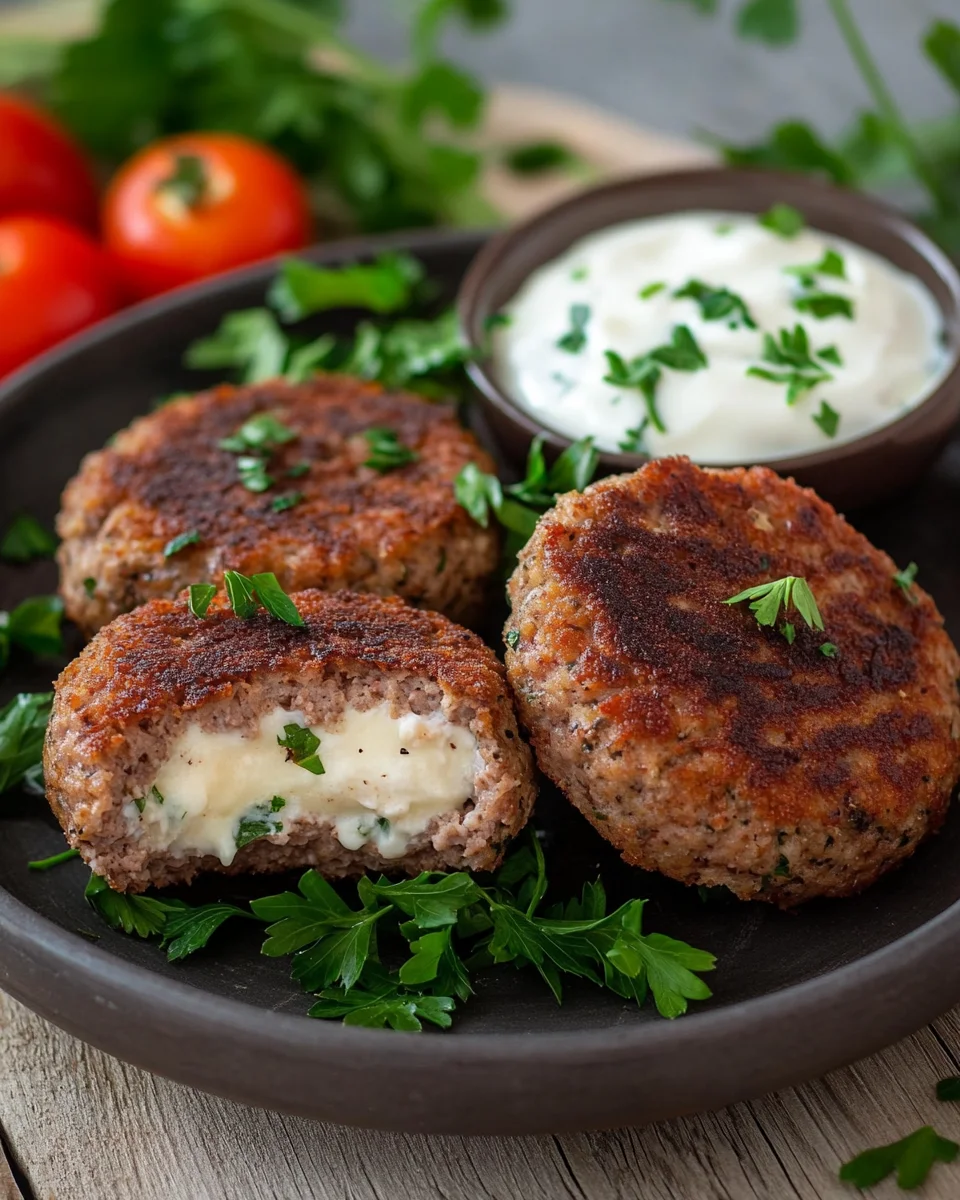 Bifteki – Griechische Frikadellen gefüllt mit Schafskäse 21 Bifteki – Griechische Frikadellen gefüllt mit Schafskäse