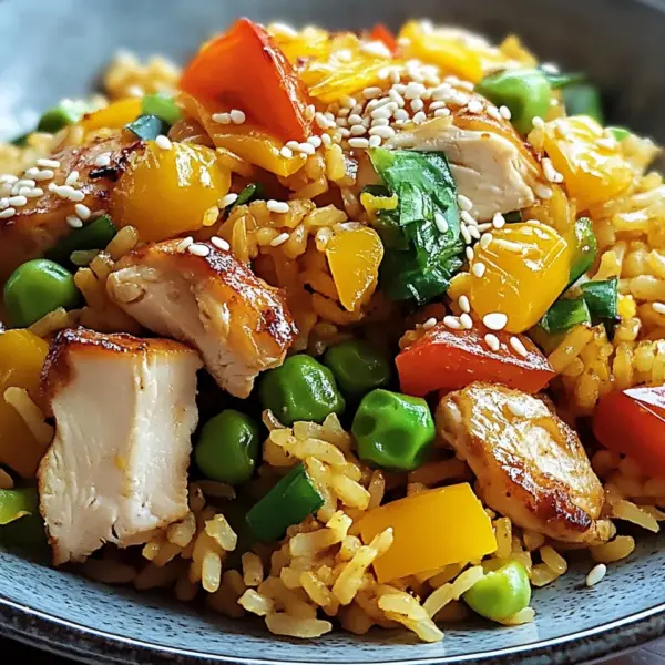 Bratreis mit Hähnchen