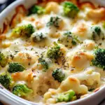 Brokkoli H&auml;hnchen Auflauf mit Frischk&auml;se und Mozzarella