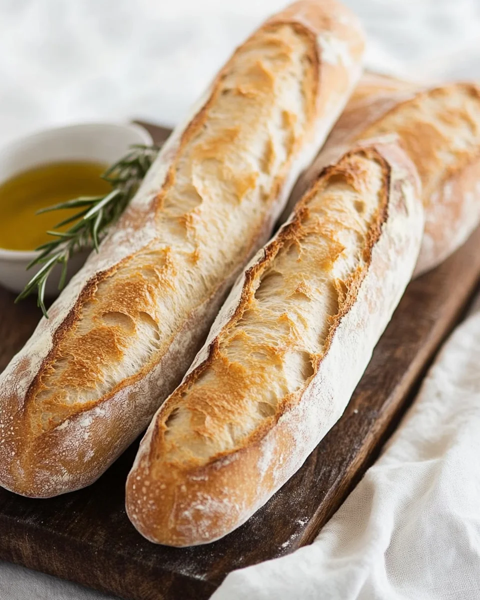 Einfaches Rezept für knuspriges Baguette