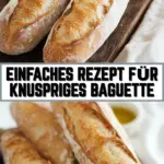 Einfaches Rezept für knuspriges Baguette 11 Pinterest Hidden Image