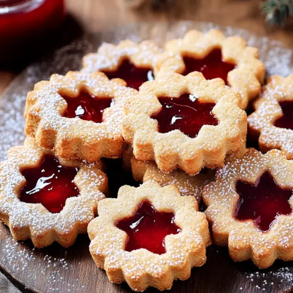 Feine Linzer-Plätzchen mit Marmelade