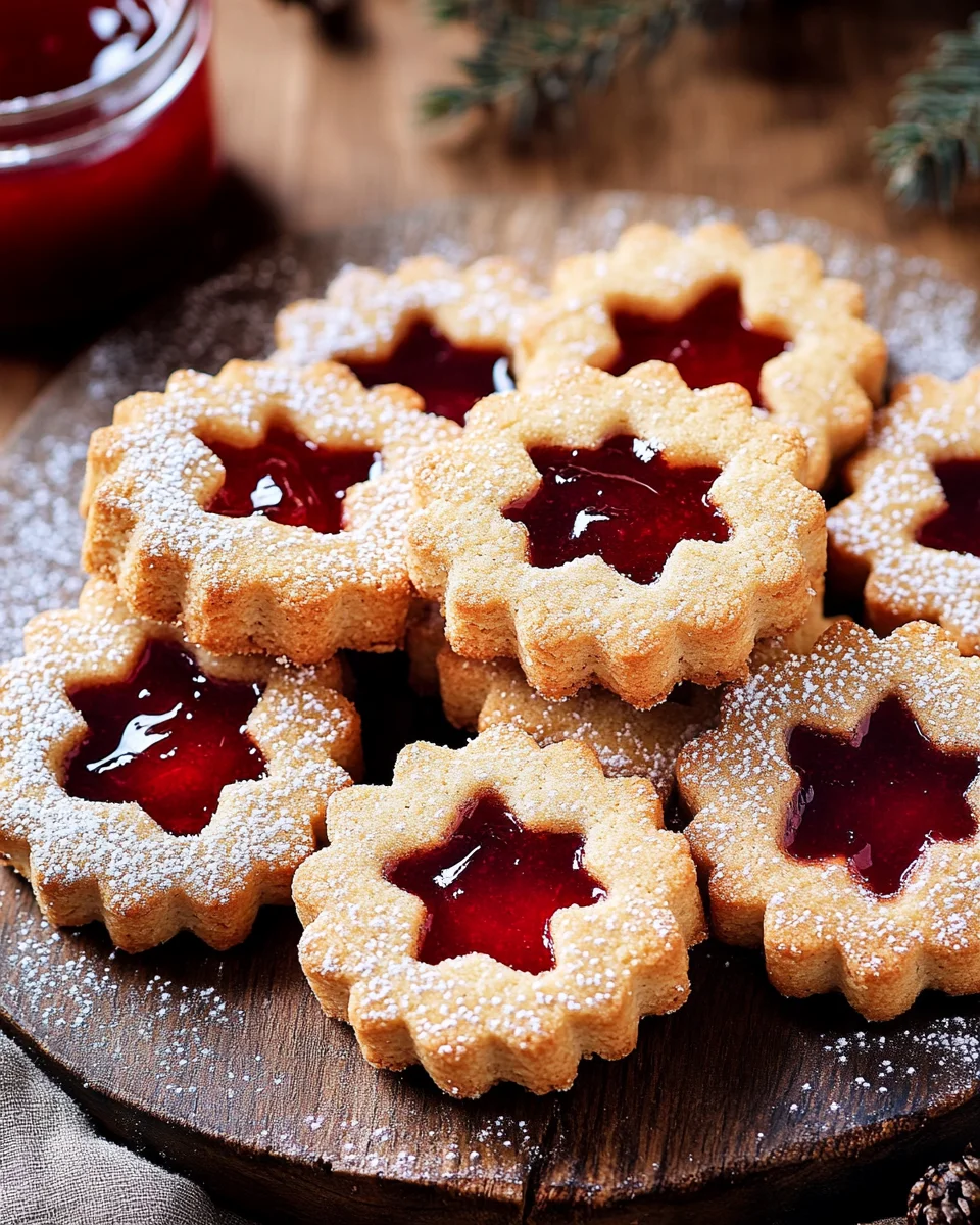 Feine Linzer-Plätzchen mit Marmelade