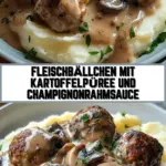 Fleischbällchen mit Kartoffelpüree und Champignonrahmsauce 21 Pinterest Hidden Image