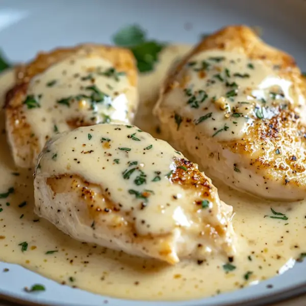 Hähnchenfilet in Frischkäse-Parmesan-Soße