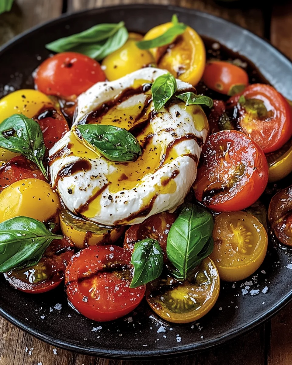 Italienischer Burrata-Caprese-Salat aus Heirloom-Tomaten 19 Italienischer