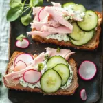Kn&auml;ckebrot with Cucumber Quark