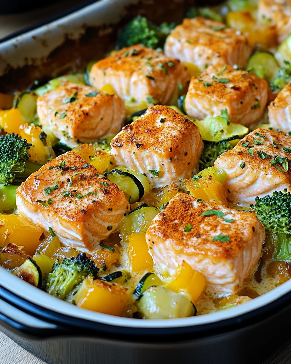 Lachsauflauf mit Gemüse 24 Lachsauflauf