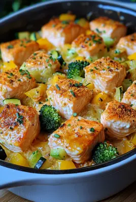 Lachsauflauf mit Gemüse