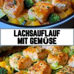 Lachsauflauf mit Gemüse 23 Pinterest Hidden Image