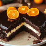 Lebkuchen-Torte mit Paradiescreme und Mandarinen