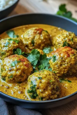 Linsenbällchen in Currysauce