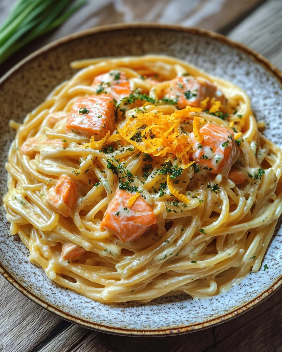 Orangen Lachs Pasta 20 Orangen