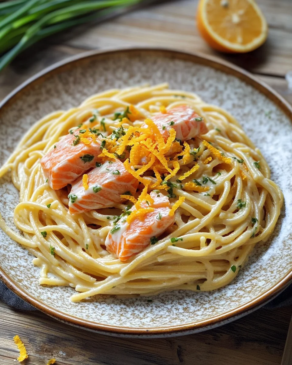 Orangen Lachs Pasta 22 Orangen Lachs Pasta