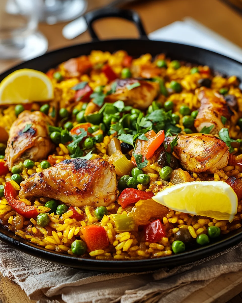 Paella mit Hähnchen 26 Paella