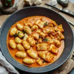 Paprika-Sahne-H&auml;hnchen mit Gnocchi