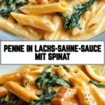 Penne in Lachs-Sahne-Sauce mit Spinat 20 Pinterest Hidden Image