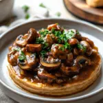 Pilzgulasch &agrave; la Bourguignonne
