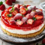 Schneller Erdbeerkuchen mit Schmand