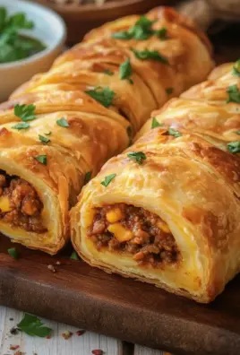 Teig eingerollt mit Hackfleisch Rezept 23 Teig eingerollt mit Hackfleisch Rezept