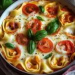 Tortelliniauflauf mit Tomate und Mozzarella
