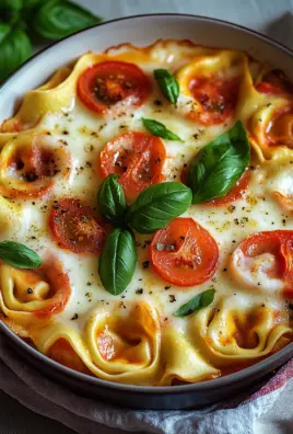 Tortelliniauflauf mit Tomate und Mozzarella 21 Tortelliniauflauf mit Tomate und Mozzarella