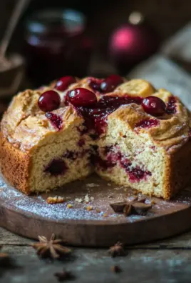 Winterlicher Spekulatius-Hefekuchen mit Marmelade