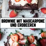 Brownie mit Mascarpone und Erdbeeren 24 Pinterest Hidden Image