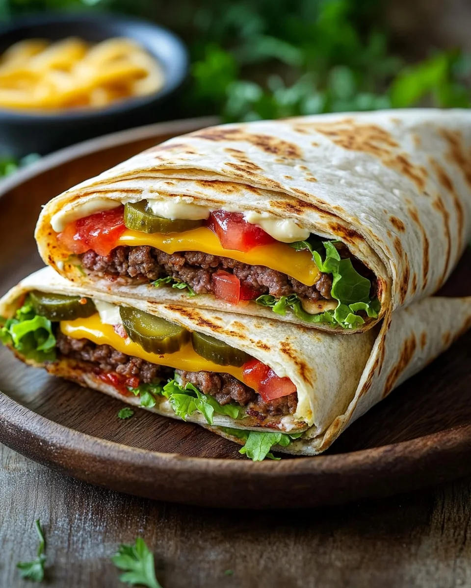 Cheeseburger-Wraps