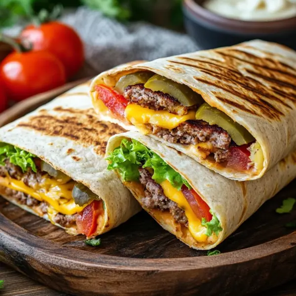 Cheeseburger-Wraps