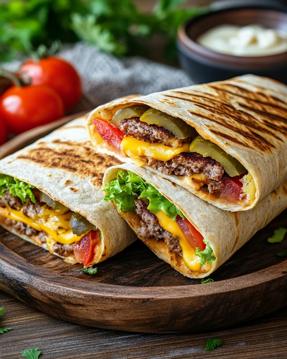 Cheeseburger-Wraps