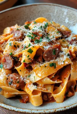 Cremige kalabrische Chili-Pappardelle mit Wurst und Fenchel 24 Cremige kalabrische Chili-Pappardelle mit Wurst und Fenchel
