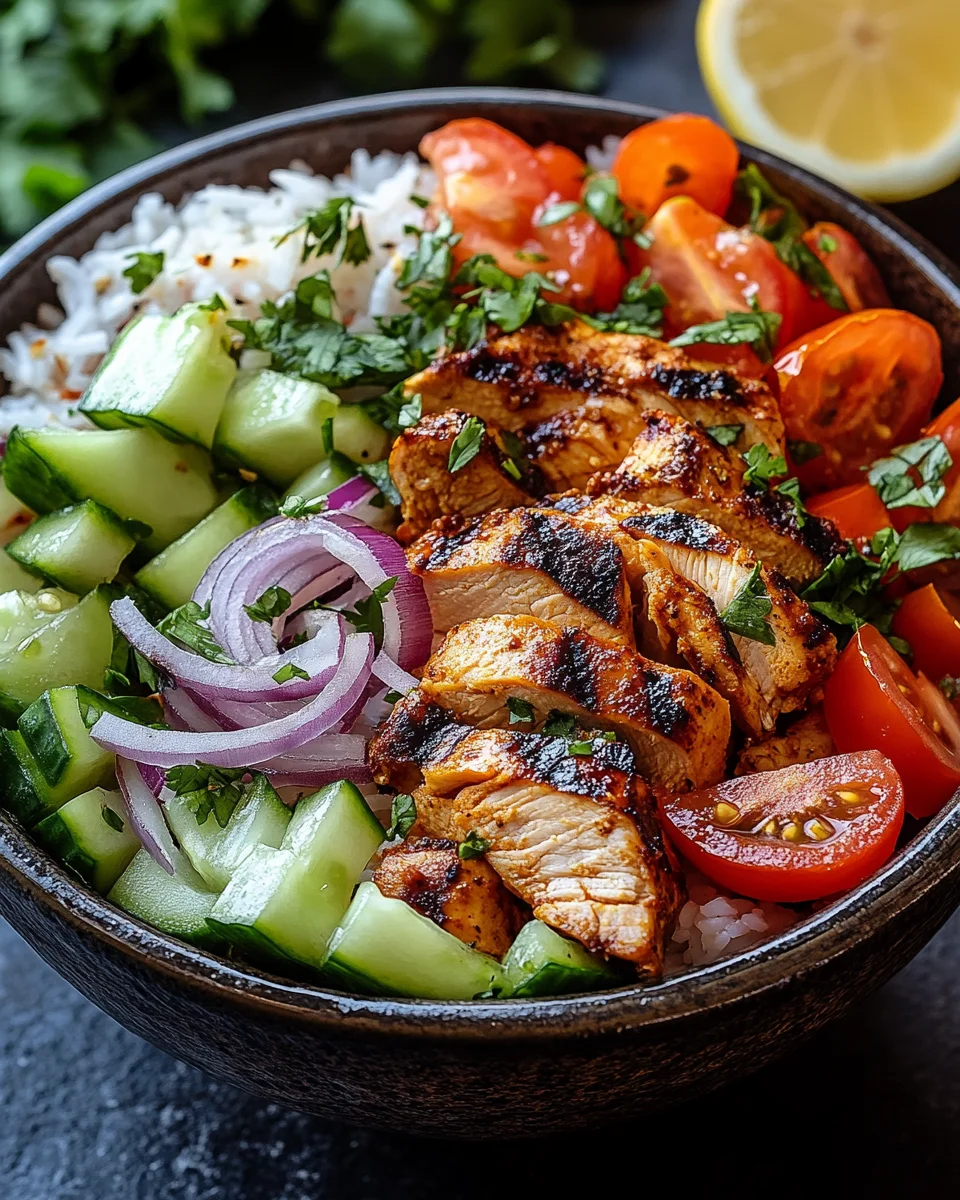 Döner-Bowl mit Hähnchen