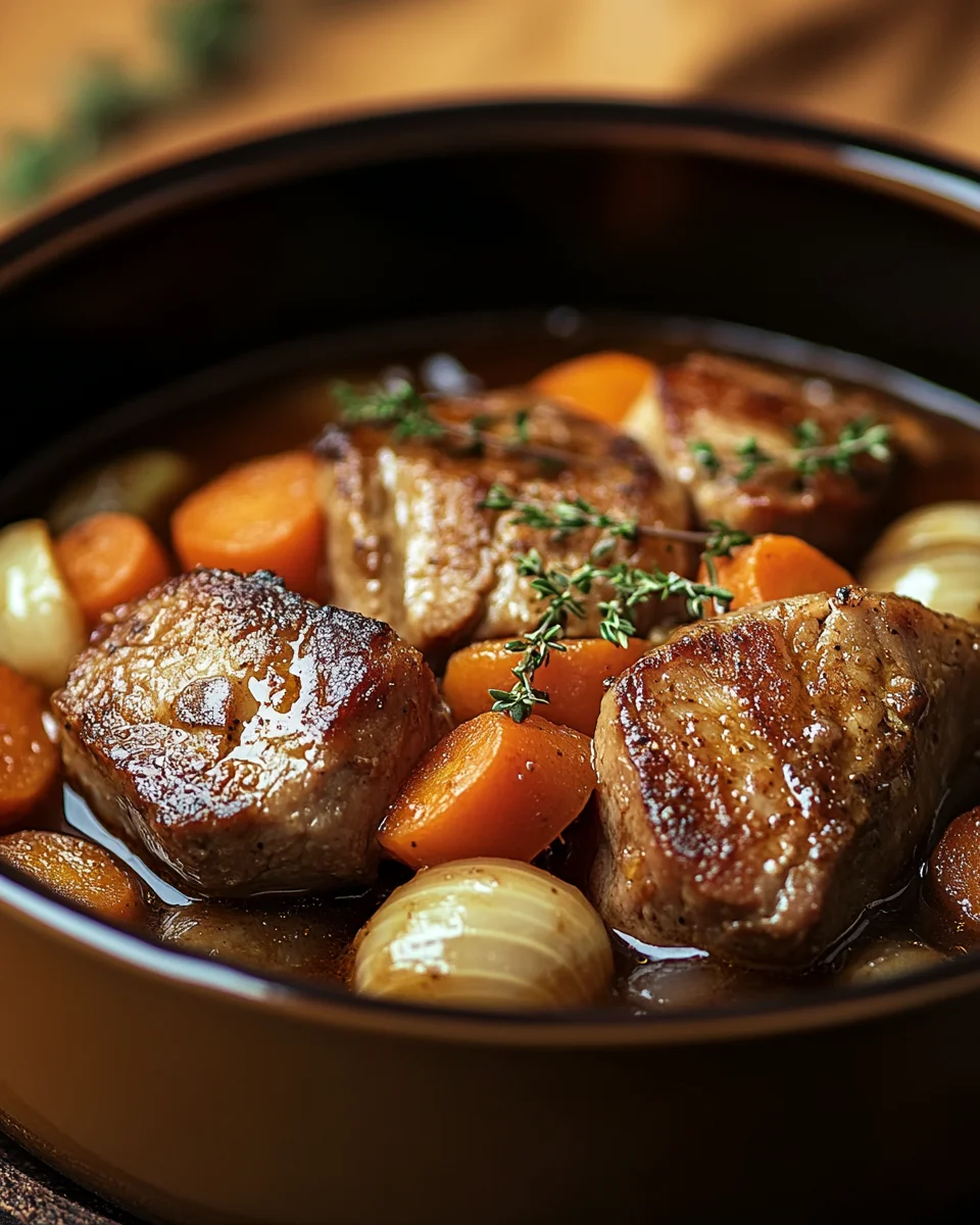 Filettopf aus dem Backofen