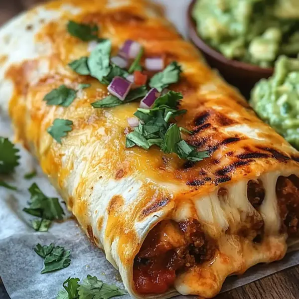 Gegrillter Käse-Burrito