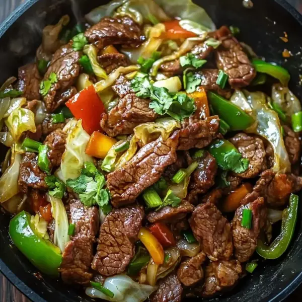 Hearty Beef and Cabbage Wok