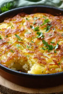 Hüttenkäse Kartoffelrösti Auflauf