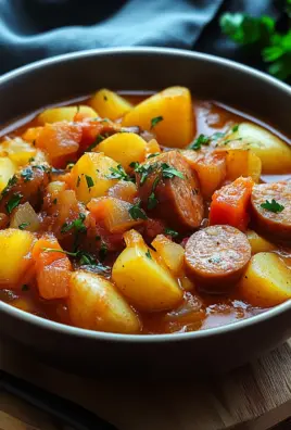 Kartoffelgulasch mit Würstchen 29 Kartoffelgulasch mit Würstchen