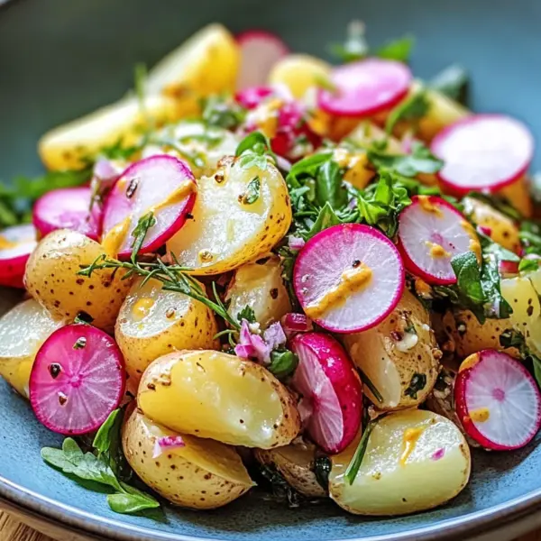 Kartoffelsalat mit Radieschen