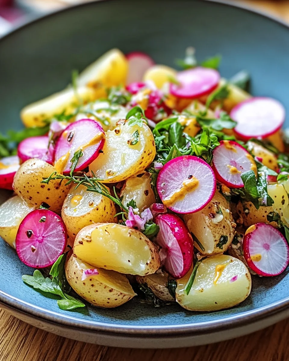 Kartoffelsalat mit Radieschen