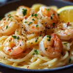 Knoblauch-Butter-Shrimp Pasta