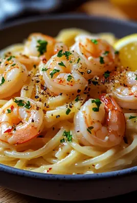 Knoblauch-Butter-Shrimp Pasta