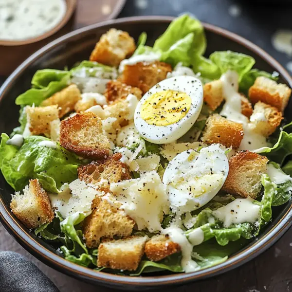 Knuspriger Caesar-Salat