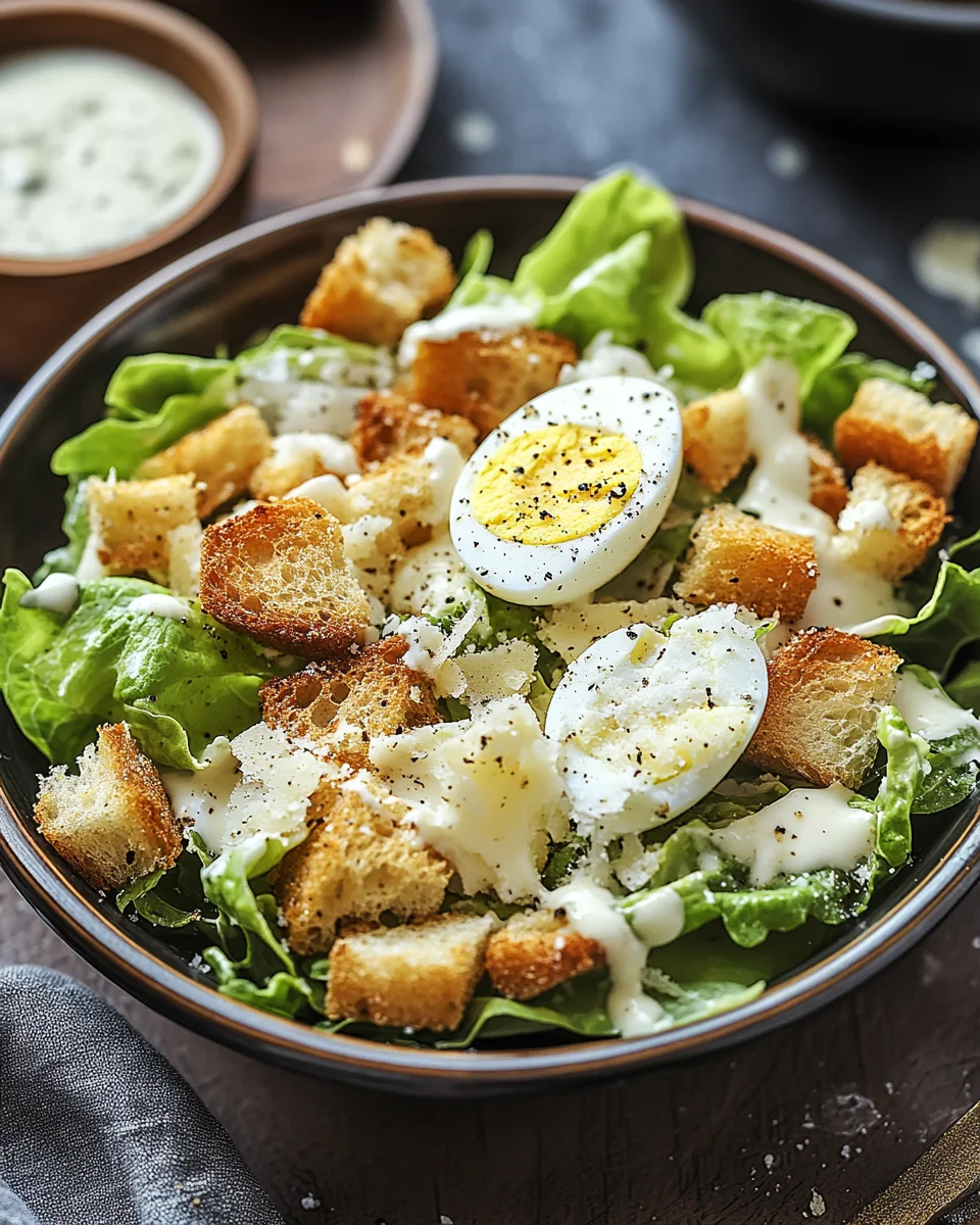 Knuspriger Caesar-Salat