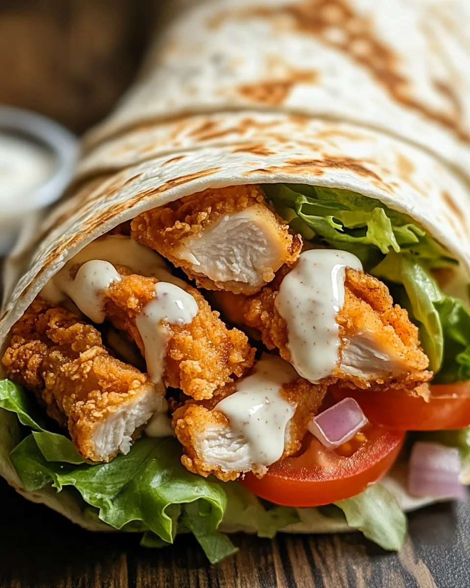 Knuspriger Chicken Ranch Snack Wrap 24 Knuspriger