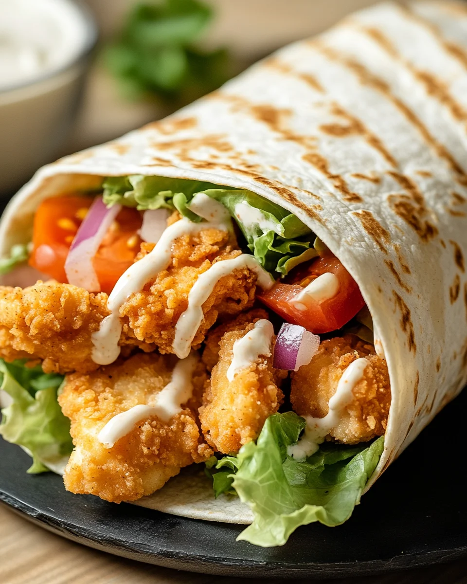 Knuspriger Chicken Ranch Snack Wrap 26 Knuspriger Chicken Ranch Snack Wrap