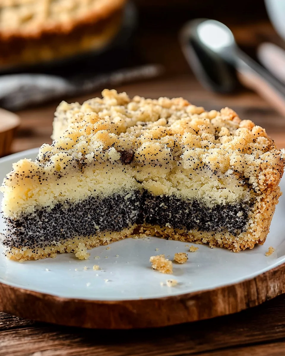 Mohnkuchen mit Streusel