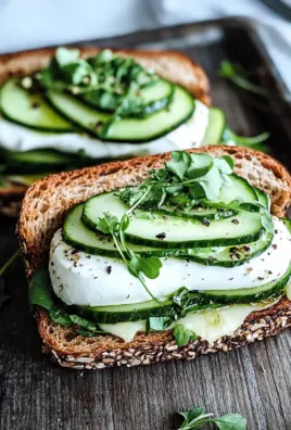 Mozzarella-Gurken-Sandwich mit Kresse 23 Mozzarella-Gurken-Sandwich mit Kresse