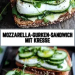 Mozzarella-Gurken-Sandwich mit Kresse 17 Pinterest Hidden Image