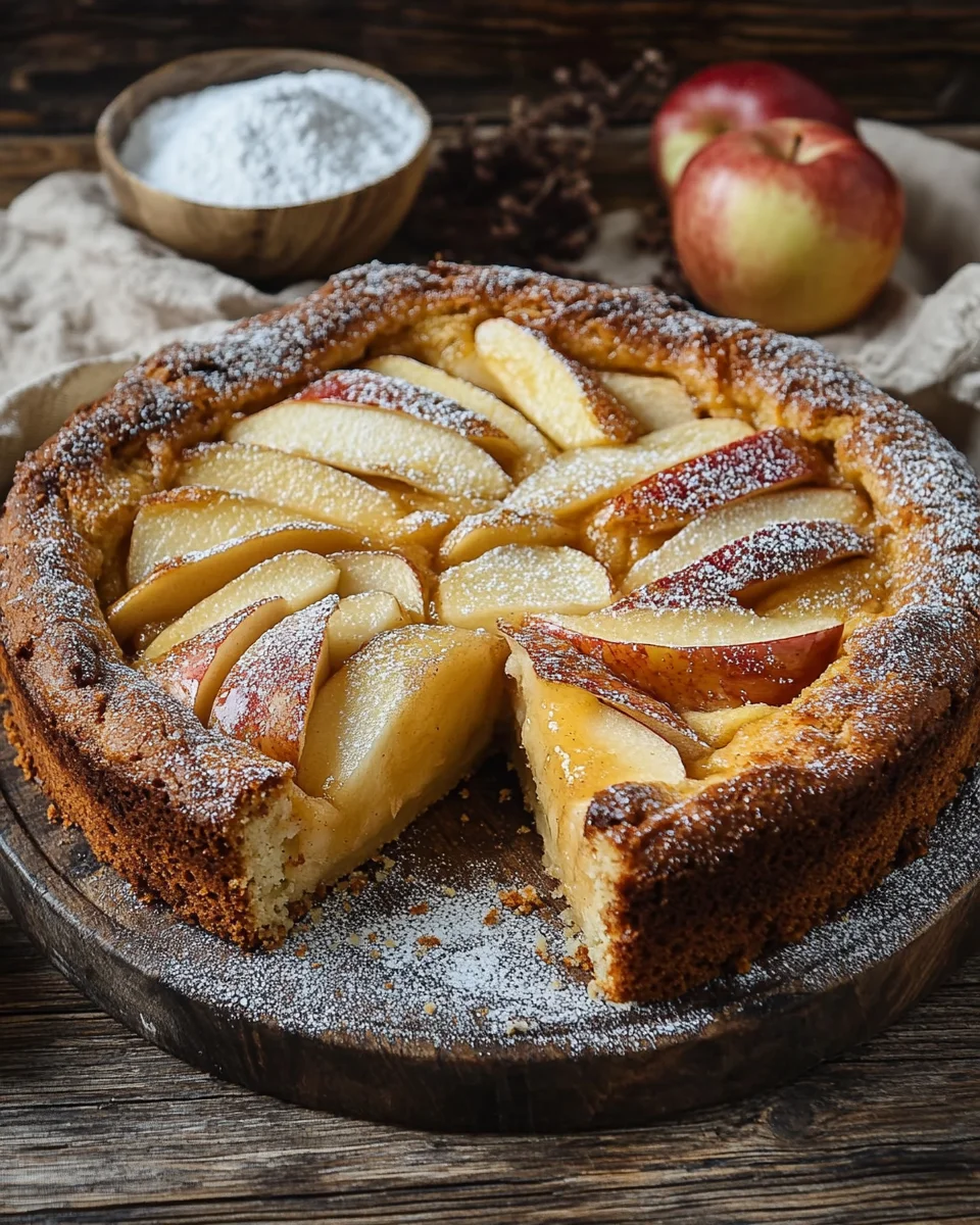 Omas versunkener Apfelkuchen